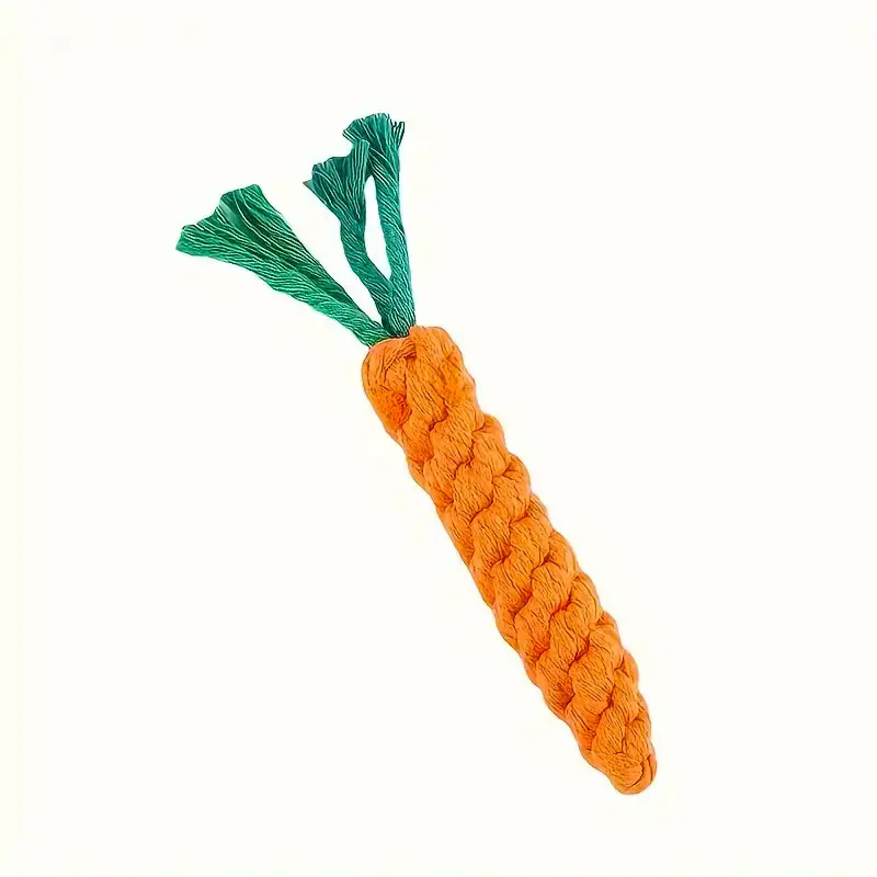 Carrot-shaped pet toy
