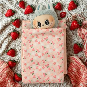 Labu Bedding Set, First & Second Generation Blind Box Pullbubu Sitting Party Doll Clothes Accessories Handmade Bedding Sheet Quilt Pillow