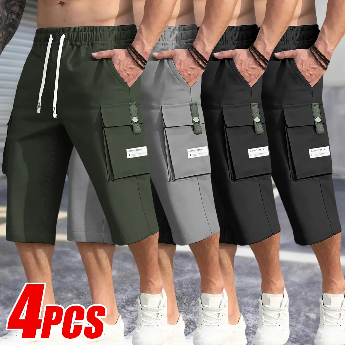 Green + Gray + Black + Black