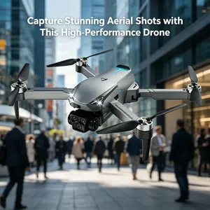 M8 Pro 2026 Foldable Aerial Drone with 4K UHD EIS Anti-Shake Camera, GPS Precise Positioning System, 5G WiFi FPV Real-time Transmission,   Intelligent Obstacle Avoidance, Auto Return, 360° Stunt Roll, 2 Batteries for Adults Beginners Aerial Photography
