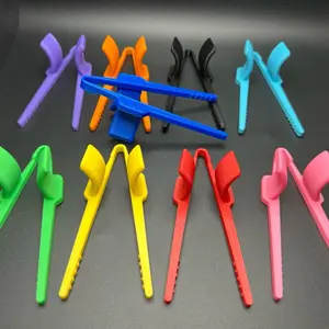 Finger Chopsticks for Mess-Free Snacking | Set of 4 | Perfect for Gamers, Work-from-Home, and Keyboard Users | 3D Printed in Fun Colors Lightweight reusable chopstick