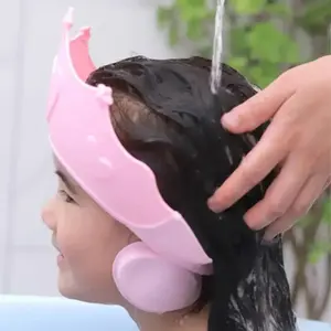An For Kids Ear Protection Safe Children Shampoo Bathing Adjustable Hair Wash Hat  Shower Protect Head Cover Baby Shower Soft Cap
