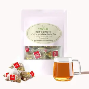 Chicory & Gardenia Honeysuckle Liquorice Herbal Tea 20 Tea Bags Natural Blend Orange Peel Chrysanthemum Relaxation Beverage wellness tea kidney formula ginseng