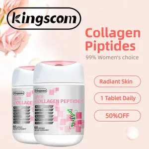 Kingscom-Collagen-Super Hair, Skin, and Nails | Superior Absorption | Grassfed Protein Supplement   Supplement Healthcare Fitness Muscle -Edible Dietary Seed Beauty