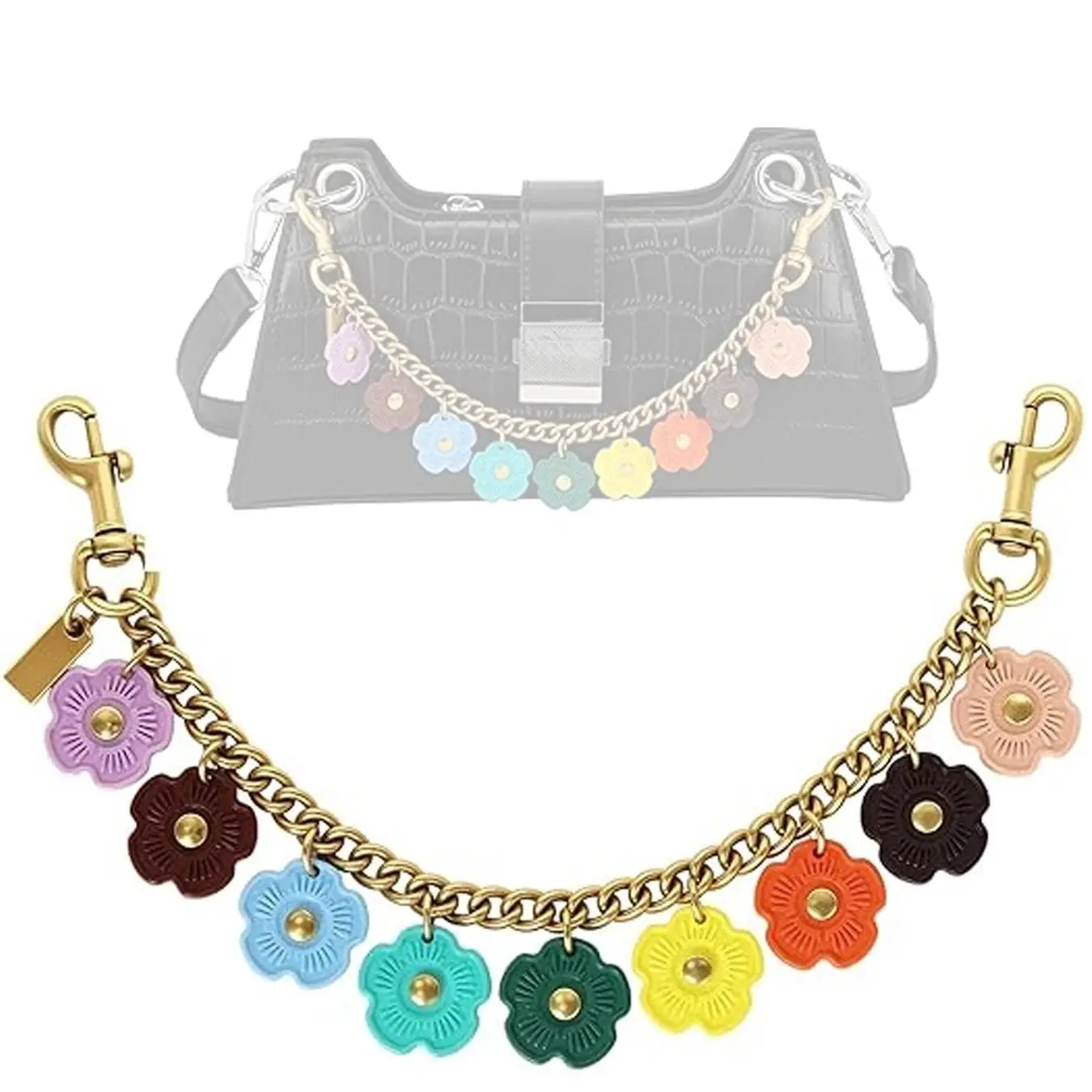 Cute Bag Belt Extender Chain, Handbag Wallet Jean Chain Charm, Adorable Purse Accessory, Perfect for Bags and Jeans