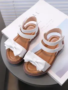 Girl's Bowknot Design Sandals, Bow Decorated Sandals, Casual Comfortable Breathable Non-slip Sandals for Daily Wear, Fashionable Shoes for Kids