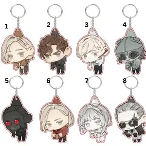 RE9 RE Game Leon Claire Acrylic Keychain,Zombie Survival Horror Game Fans Gift Backpack Pendant Anime Cosplay Accessories