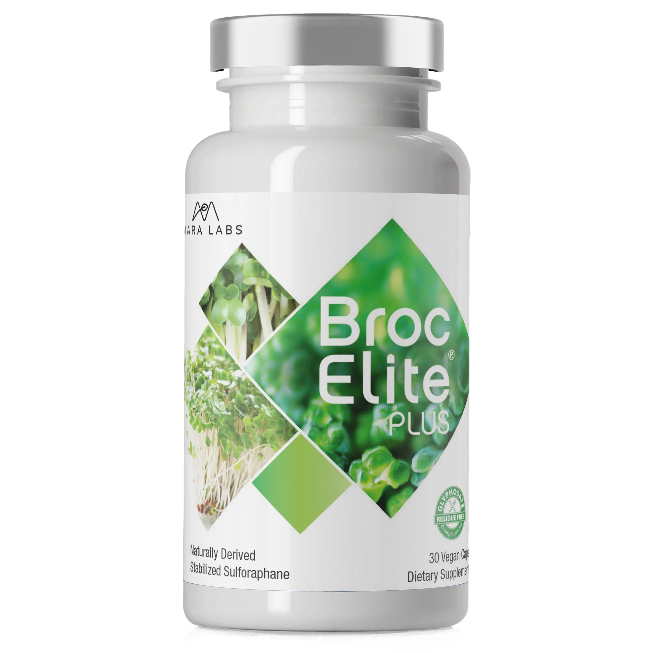 BrocElite Plus Sulforaphane Supplement, Real Stabilized Broccoli Extract Capsules, 30 Count