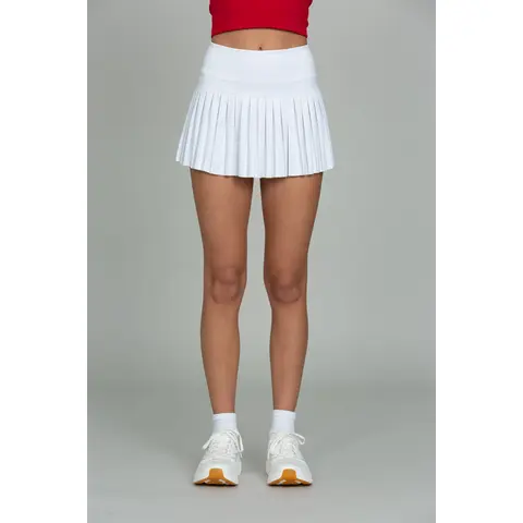 Off-White Pleated Tennis Skirt