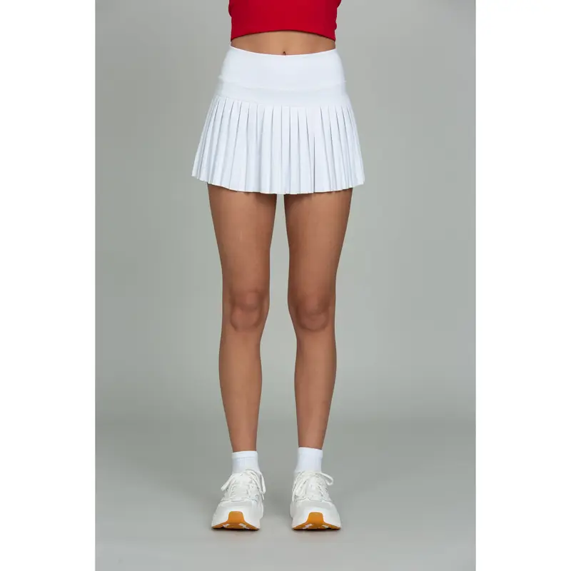 Off-White Pleated Tennis Skirt
