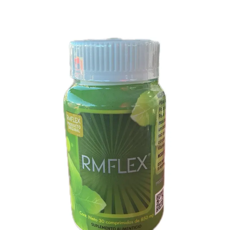 RMFLEX- SOPORTE PARA HUESOS ARTRICULACIONES-FRASCO CON 30CAPSULAS De 850mg -SUPLEMENTO ALIMENTICIO-PRODUCTO ORIGINAL.    Supplement Dietary