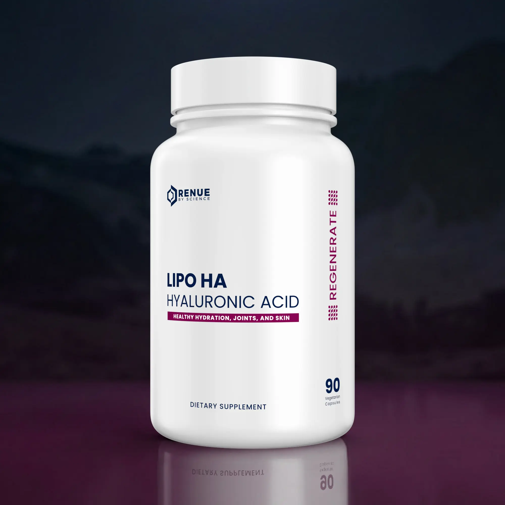 Liposomal Hyaluronic Acid Capsules 90 Ct. | Low Molecular Weight for Skin Hydration, Joint Comfort & Bone Health | Supports Elasticity from Within | Third-Party Tested, Non-GMO, Allergen-Free | 1 Capsule Daily, 3-Month Supply