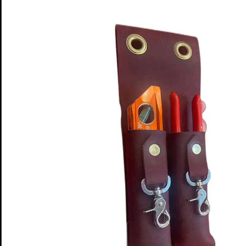 Leather pounch for level and knipex.