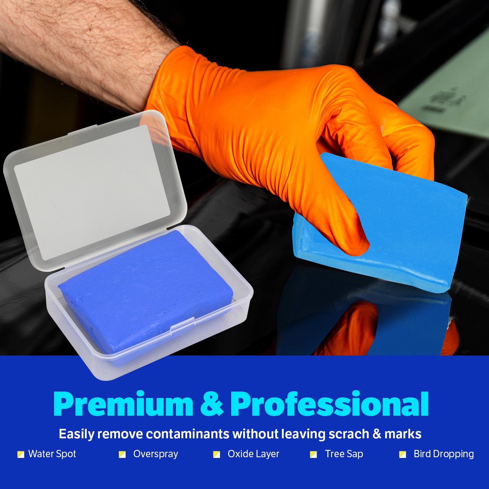 XPERTCHEMY Blue Car Clay Bar 2 Pack 200g(2x100g), Auto Detailing Premium Grade No Scratch Magic Clay Bars Cleaner Kit with Washing and Adsorption Capacity for Car Auto SUV, RV, Truck