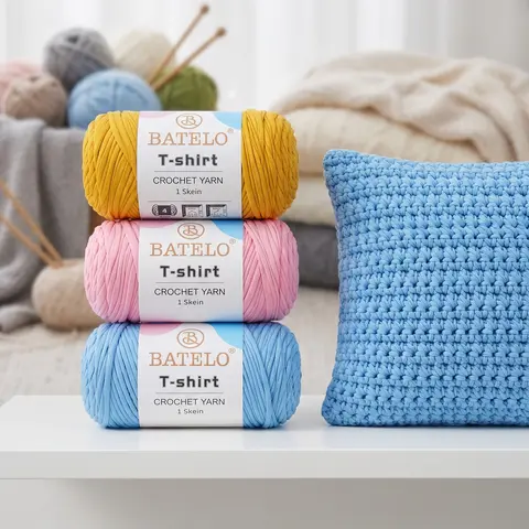 Festive New Year Knitting Kit for DIY Enthusiasts - 400g/120yds Durable Polyester-Spandex Stretch Yarn with Built-In Needles, Flexible Craft Supplies for Handmade Bags, Home Decor