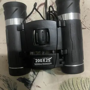 【 1 box 】 High definition binoculars 200x25 large field of view mini portable version Telescopic Aluminum Telescoping Handle