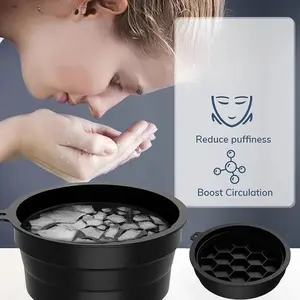 GLOWBOWL- Facial Ice Bath Bowl Silicone Calming Lightweight Pink
