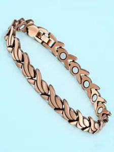 💖 Premium Copper Bracelet with Powerful Magnets - Stylish Fishbone Design, Relieves Wrist Discomfort & Elevates Your Everyday Look