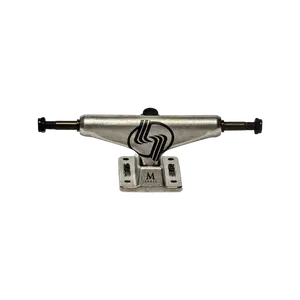 Silver M-Class Hollow Raw Silver Black Trucks (Set of 2)