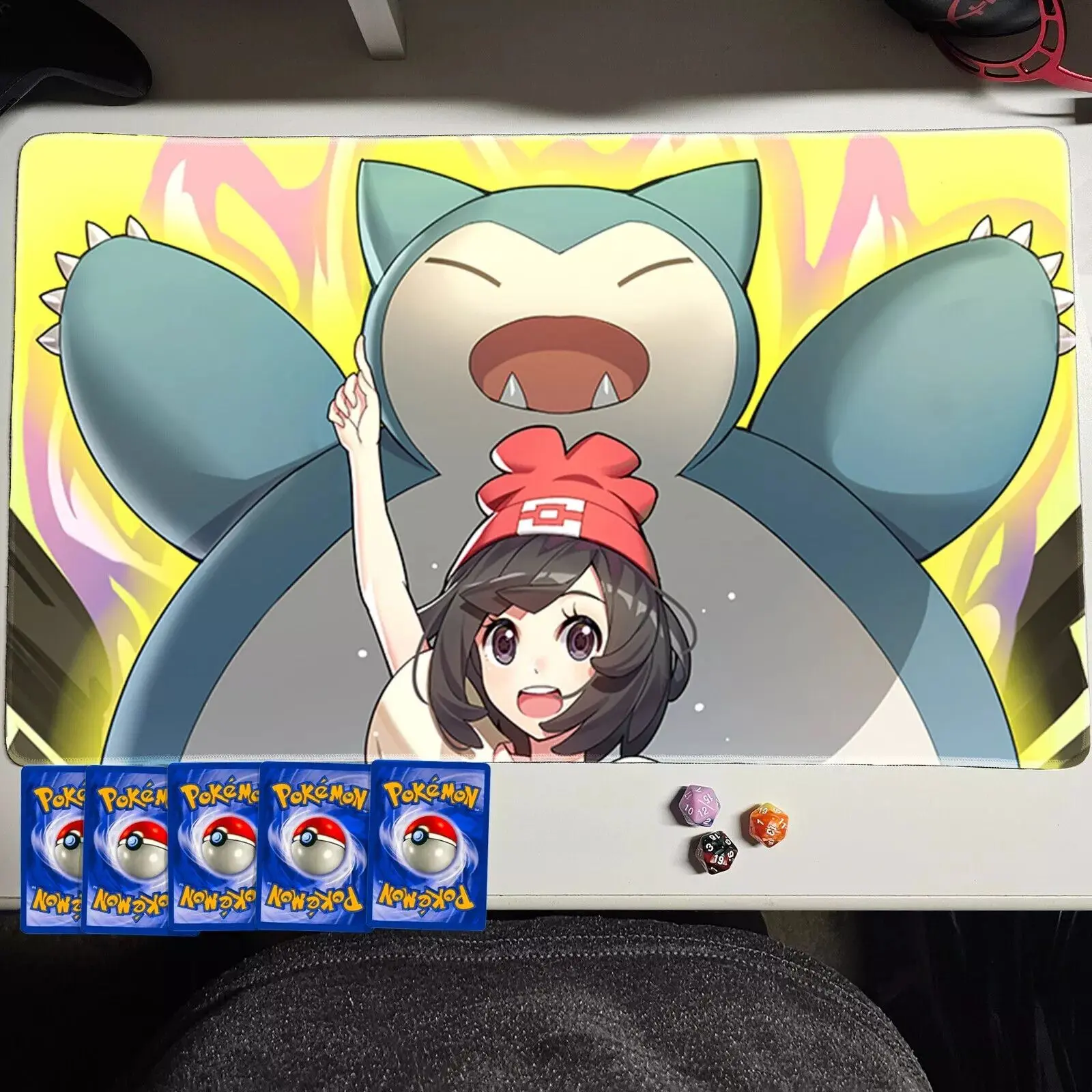 Pokemon Playmat Snorlax Tcg Ccg Playmat Custom Card Mat