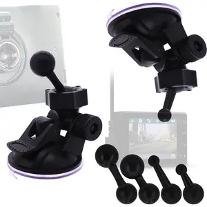 Suction Cup Mount for Garmin Dash Cam Mini/Mini 2/Min 3 30 35 45 46 55 56 65W 66W 67W X110 X210 X310/Speak Plus & Nuvi GPS - 4 Ball Head