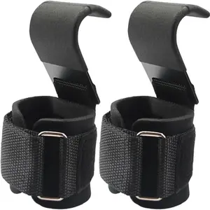 Single Bar Pull-Up Assist Hook Fitness Training Aid Belt, Anti-Slip Dumbbell Deadlift Helper Strap, Dual Hooks Support Band