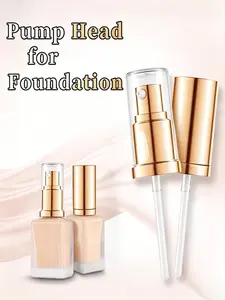 Champagne Gold Cosmetic Dispenser Pump Head, Replacement Spray Nozzle, Universal Press Pump, Cosmetics/skincare Bottle Accessory