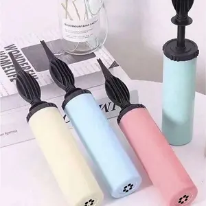 1pc/3pcs Balloon Air Pump, Portable Handheld Inflator, Manual Balloon Air Pump For Birthday Party, Celebration, Wedding, Balloons (Random Color), Hand-Operated Colorful Blower