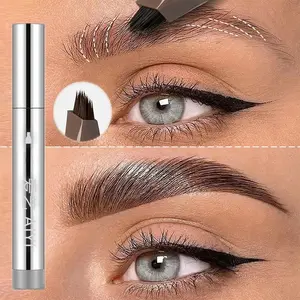 Fluffy Quick-Dry Water-Based Eyebrow Pencil, Forked Brow Pen, Smooth Multi-Fork Water Brow Pen, Wild Brow Makeup, Feather-Like Effect, Precisely Sculpted Brows, Eyebrow Products
