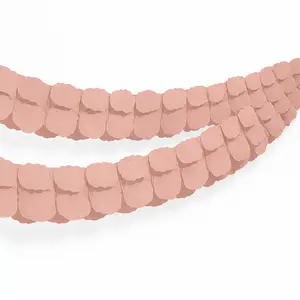 Rose Gold Tissue Paper Garland - 9ft