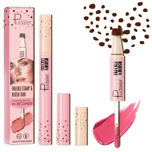 2-in-1 multi-function powder blusher freckle pen creates atmosphere powder blusher natural color lasting waterproof smooth easy to apply to create a perfect makeup