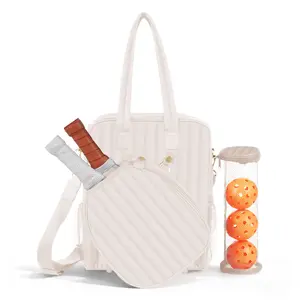Pickleball Tote with Detachable Ball Holder & Racket Storage