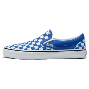 Vans Checkerboard Classic Slip-On Canvas Low-Top Casual Skate Shoes for Men and Women Verifiable, with credentials and supporting global authentication