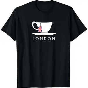 London UK Tea Shirt Cool British Teacup Gift T-Shirt