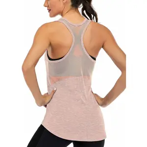 ICTIVE women’s workout tank tops — sleeveless yoga shirts, mesh racerback muscle tanks