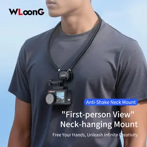Magnetic Neck Mount for GoPro Hero Series or DJI Osmo Action 6/5Pro/4/3/360/Pocket 3/Nano or Insta360 X5/4/3/2/Ace Pro2/1/Go 3/3S/Ultra, Perfet for Holiday Travel and Outdoor Sport, Flexible Shooting Angles | First-person View | Wide Compatibility