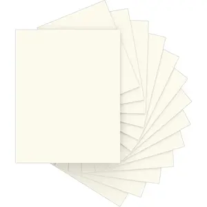 40 Sheets 200 GSM 8.5 x 11 Cream Ivory Off White Cardstock Paper - Thick Printer Construction Paper for DIY Cards, Greeting Cards, Wedding Invitations