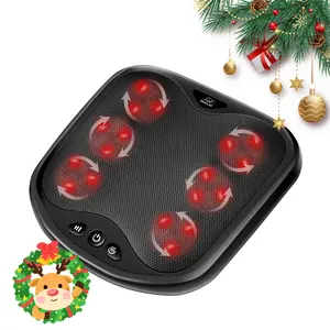 Snailax Shiatsu Foot Massager with Heat- Washable Cover Kneading Foot & Back Massager, Heated Foot Warmer, Electric Feet Massager Gift Removable