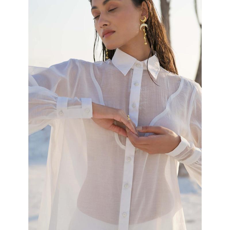 Lily pearl white shirt and pant