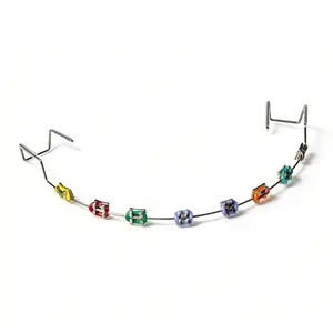 Orthodontic Supplies with Colorful Metal Brackets, Ligature Ties, and Adjustable Metal Wires for Unique Smile Enhancementylish accessories women men