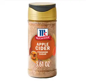 McCormick Finishing Sugar, Apple Cider, Limited Edition, Sweet Blend of Tart Apple and Warm Spices, For French Toast, Cookies, Muffins, Pancakes, Donuts, and More, 3.61 oz