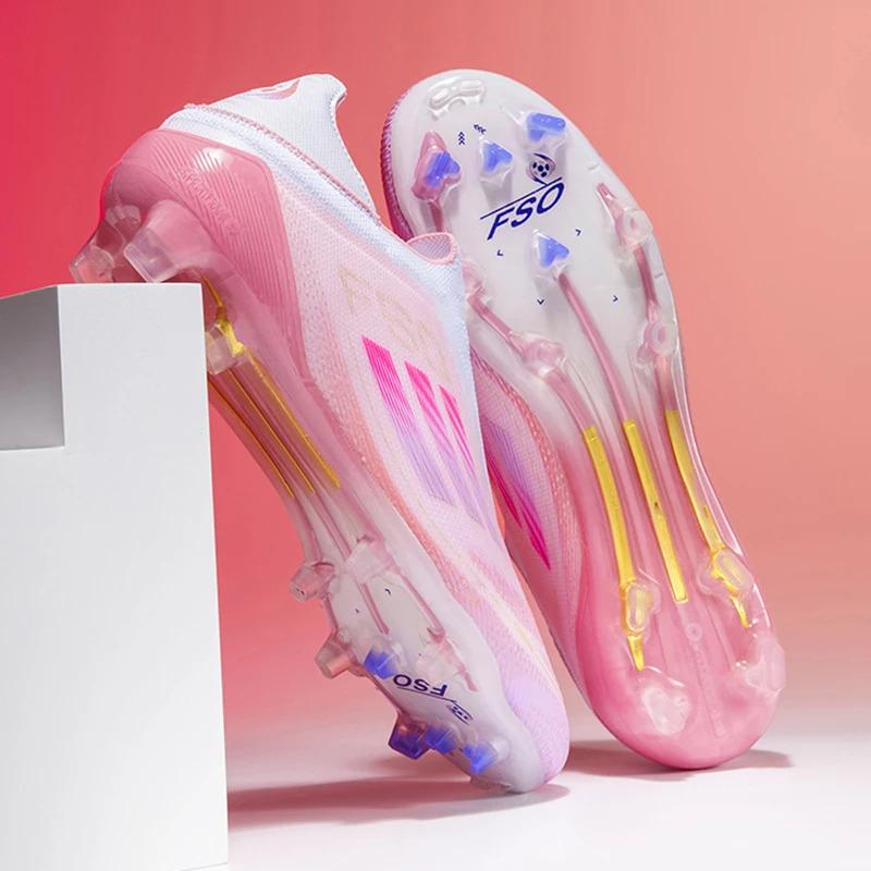 Trendy TF/FG Soccer Cleats for Men Women – Breathable Lightweight Football Boots, Comfortable Sneakers for Outdoor Sports Training