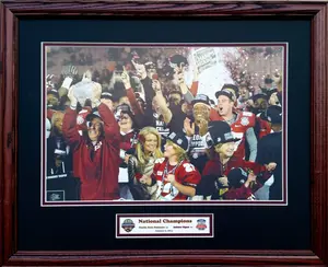 Florida State University 2013 National Champions Custom Framed Picture