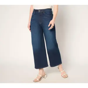 Warp & Weft NCE Cropped Wide Leg Jeans