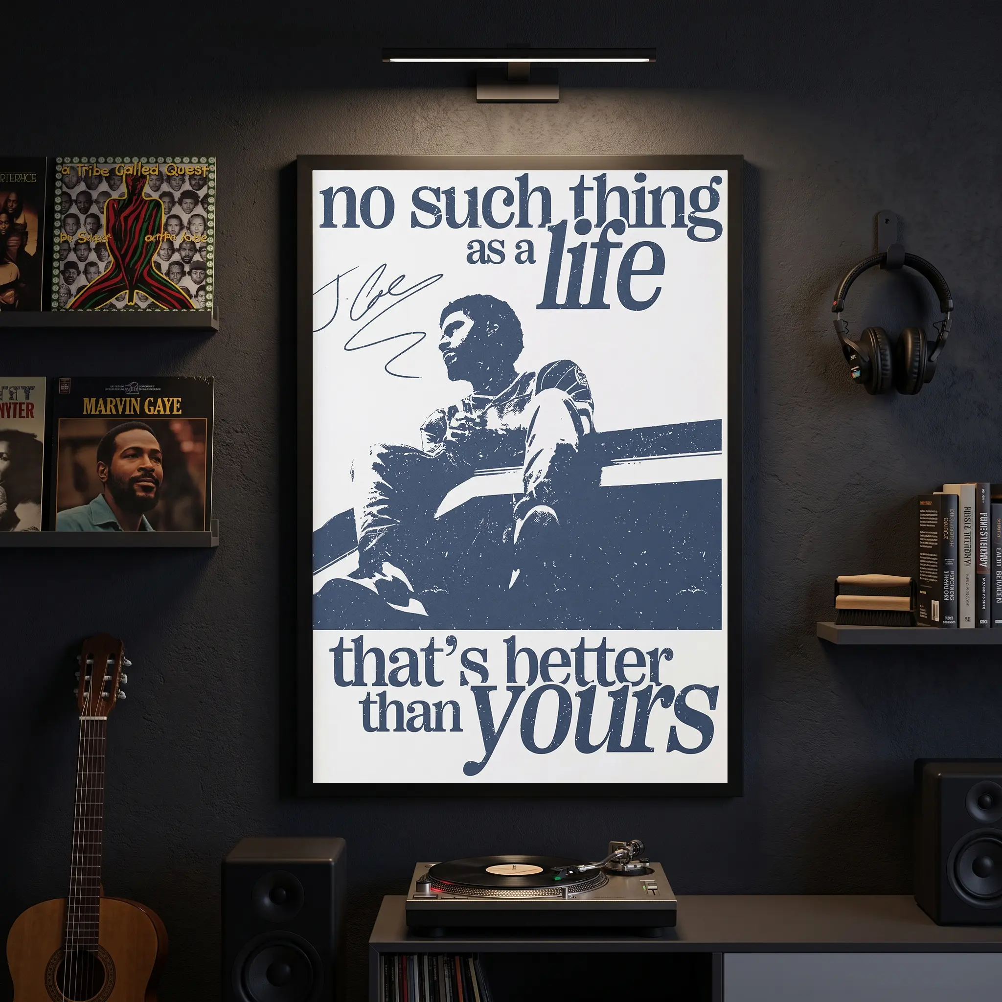 No Such Thing as a Life That's Better Than Yourz Poster, Hip Hop Music Wall Art Decor, Love Yourz Poster, Rap Music Fan Gift, Bedroom Home Music Room Decor