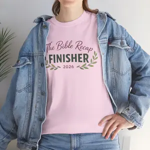 Bible Recap Finisher 2026 T-Shirt — Faith Journey Graduation Tee