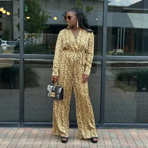 Snake Print Jumpsuit woman jumpsuit