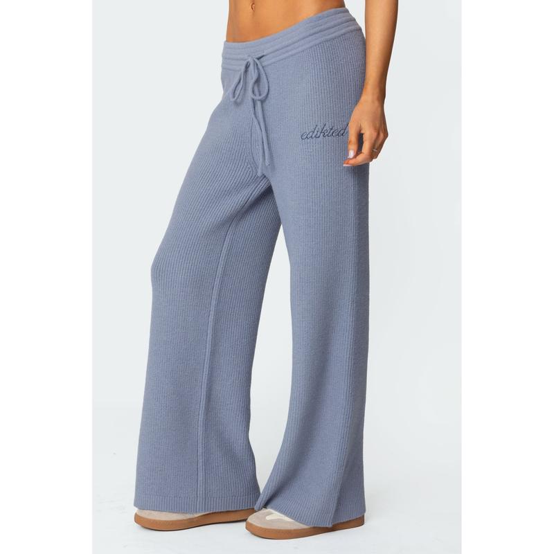 Kris Ribbed Knit Sweatpants