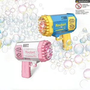 Kids Bubble Machine Toy Set (blue + ), Bubble Blower, Includes 2 Bottles of 50ML Bubble Solution, Parent-Child Interactive Summer Party Gift