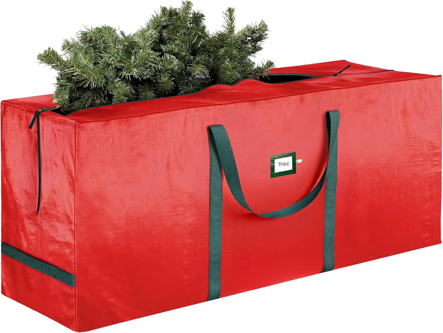 Heavy Duty Moving Bag 7.5 Ft - Christmas Tree Bag Red - Xmas Tree Storage Bag Holds 7.5 Ft Christmas Tree Storage For All Year Round Christmas Storage